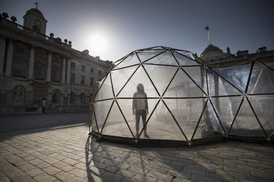 Pollution Pods by Michael Pinsky at Somerset House for Earth Day 2018 (c) Peter Macdiarmid for Somerset House Pollution Pods by Michael Pinsky at Somerset House for Earth Day 2018 (c) Peter Macdiarmid for Somerset House