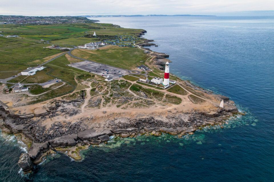 The coastline of Portland from above Photo Chris Hornby